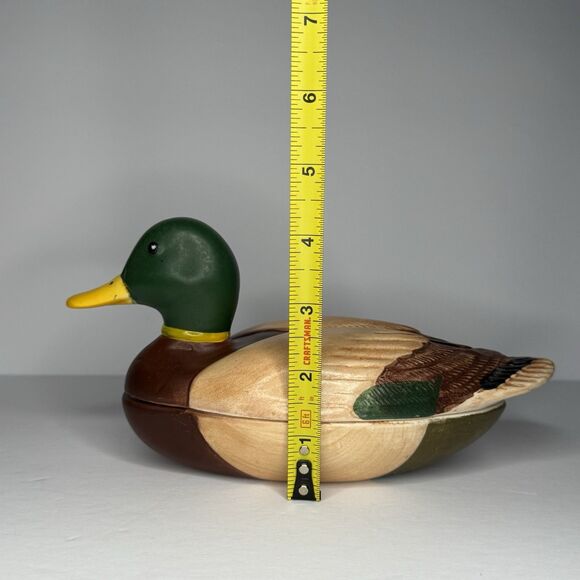 VTG AVON Ceramic Mallard Duck Hand Crafted Brazil 1978 Soap Dish Trinket Box - Picture 12 of 12